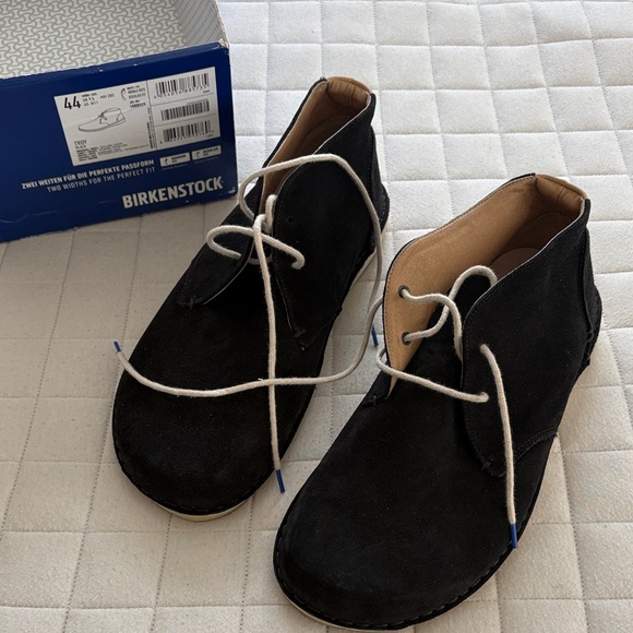 Birkenstock Men’s Troy Black Suede Ankle Chukka Boots